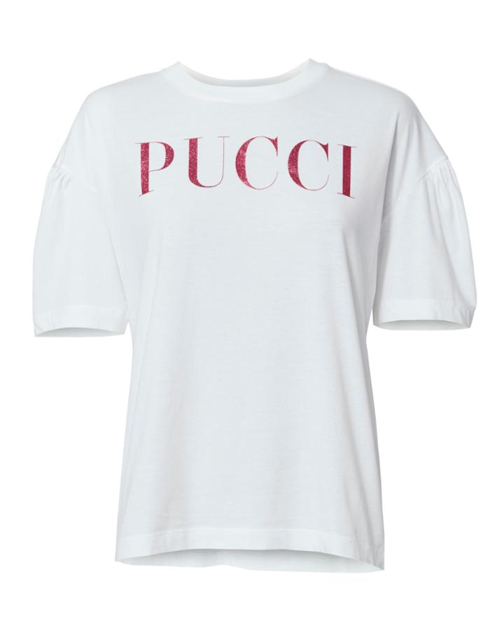 Emilio Pucci Puff Sleeve Logo T-shirt