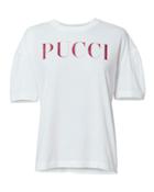 Emilio Pucci Puff Sleeve Logo T-shirt