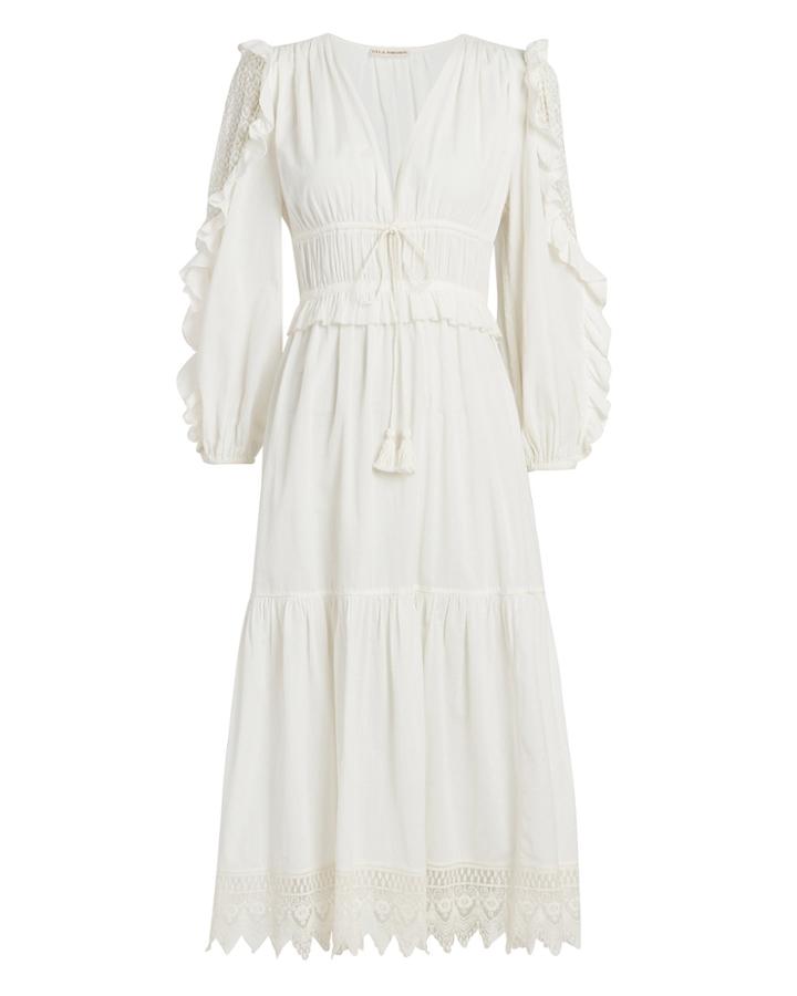 Ulla Johnson Sheila Lace Trim Dress White 2
