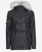 Sam Fox Fur Lined Highline Short Jacket: Navy