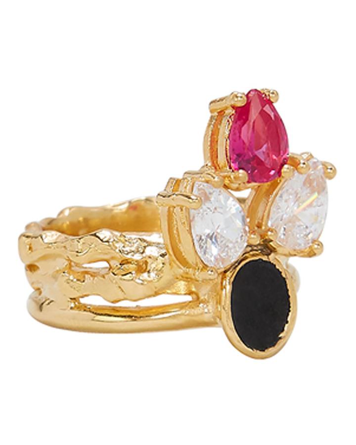 Voodoo Jewels Aspasia Ring Mustard 7