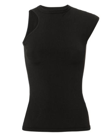 Cushnie Et Ochs Amata Cutout Black Top Black M