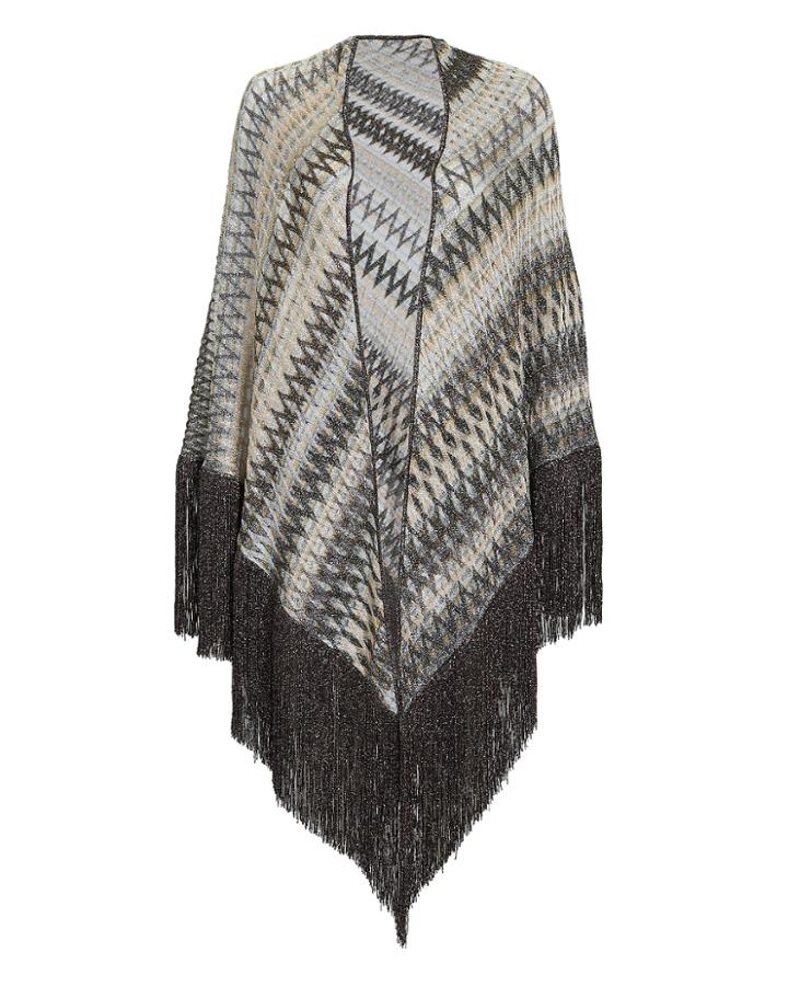 Missoni White Metallic Dark Shawl Multi 1size