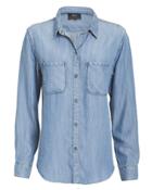 Rails Carter Dark Vintage Shirt Medium Blue Denim L