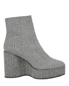 Robert Clergerie Belent Plaid Booties Grey 37
