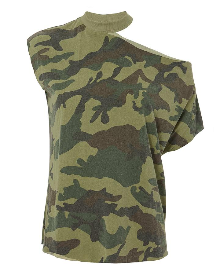 Rta Axel Camo Cutout Tee Multi P