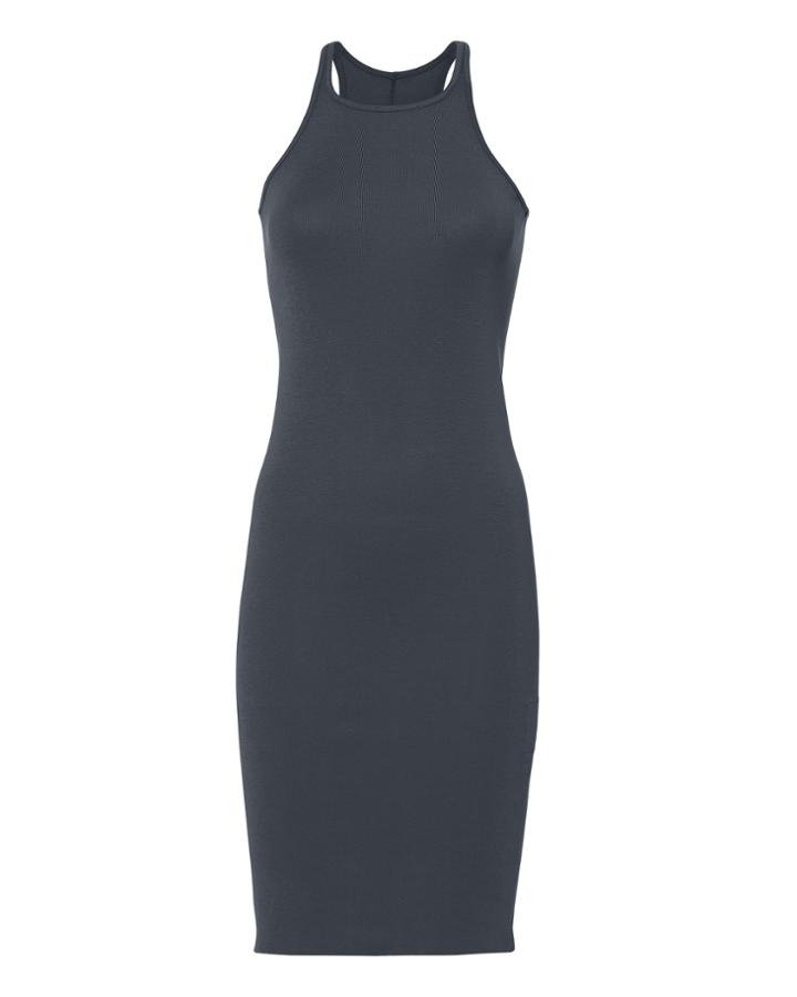 Rick Owens Drkshdw Rib Tank Jersey Dress Navy L
