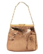 Bienen-davis 4 Am Satin Bronze Small Clutch Brown 1size