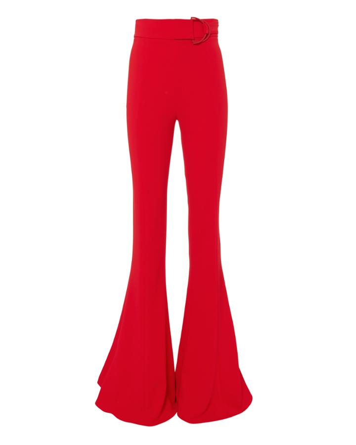 Cushnie Et Ochs Carina Flare Red Pants Red Zero