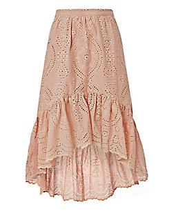 Loveshackfancy Pam High-low Eyelet Skirt