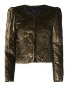 Nili Lotan Vienna Gold Quilted Jacket Gold P