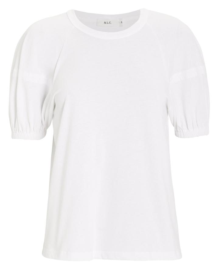 Alc A.l.c. Lou Lantern Sleeve T-shirt White P