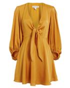 Shona Joy Oro Mini Dress Mustard 8