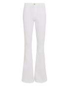 Frame Le High Flare White Jeans White Denim 29