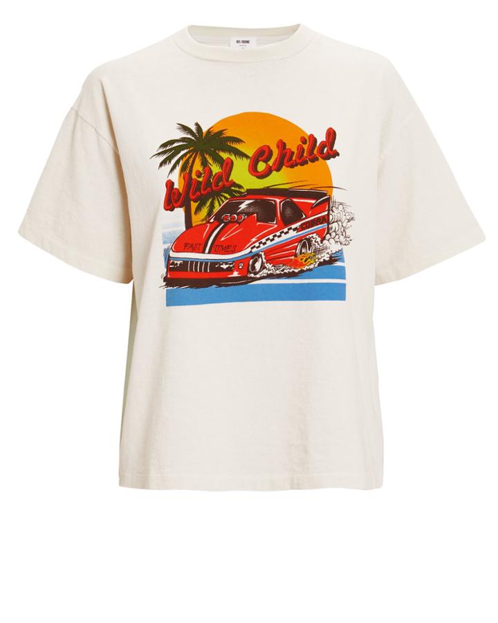 Re/done Wild Child T-shirt Ivory M