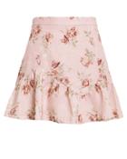 Love Shack Fancy Loveshackfancy Eliza Floral Mini Skirt Pink Floral 8