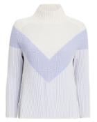 Zoe Jordan Graham Sweater White/light Blue M/l