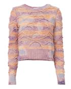 Faith Connexion Multi-bleached Cropped Sweater Multi L