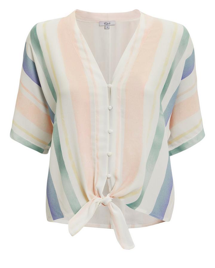 Rails Thea Striped Top Light Stripe L