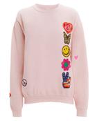 Made Worn Madeworn Faded Pink Patch Sweatshirt Pink S