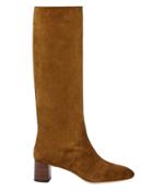 Loeffler Randall Gia Cacao Suede Boots Brown 7