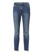 Frame Le High Ripped Knee Skinny Jeans