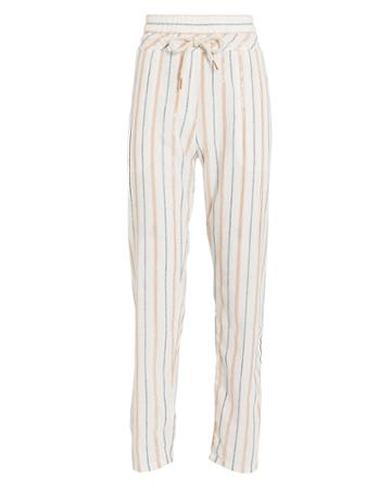 Munthe Amanda Drawstring Pants Ivory/metallic/stripes 38