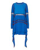 Zeynep Tosun Beaded Ruffle Flare Sleeve Dress