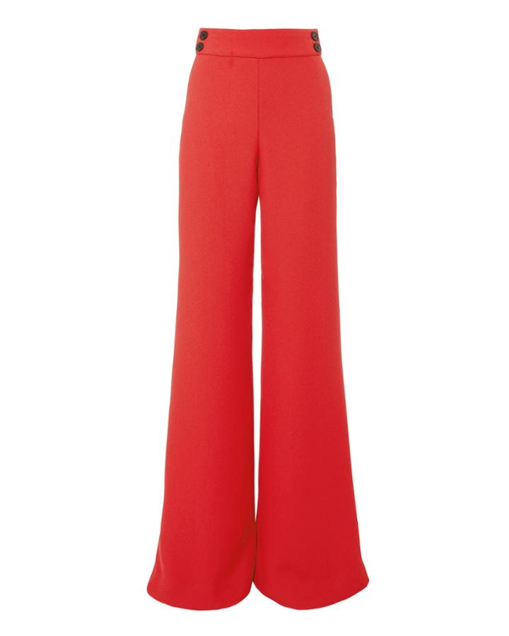 Veronica Beard Taren Trousers Red Zero