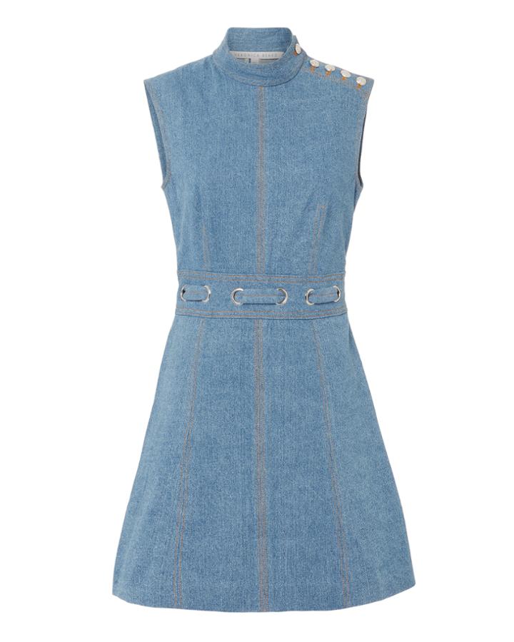 Veronica Beard Nico Mini Dress Denim 2