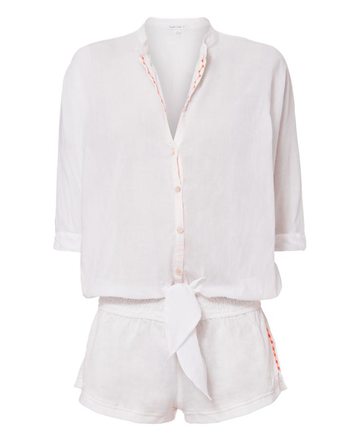 &quot;poupette St Barth Kim Long Sleeve Romper&quot;