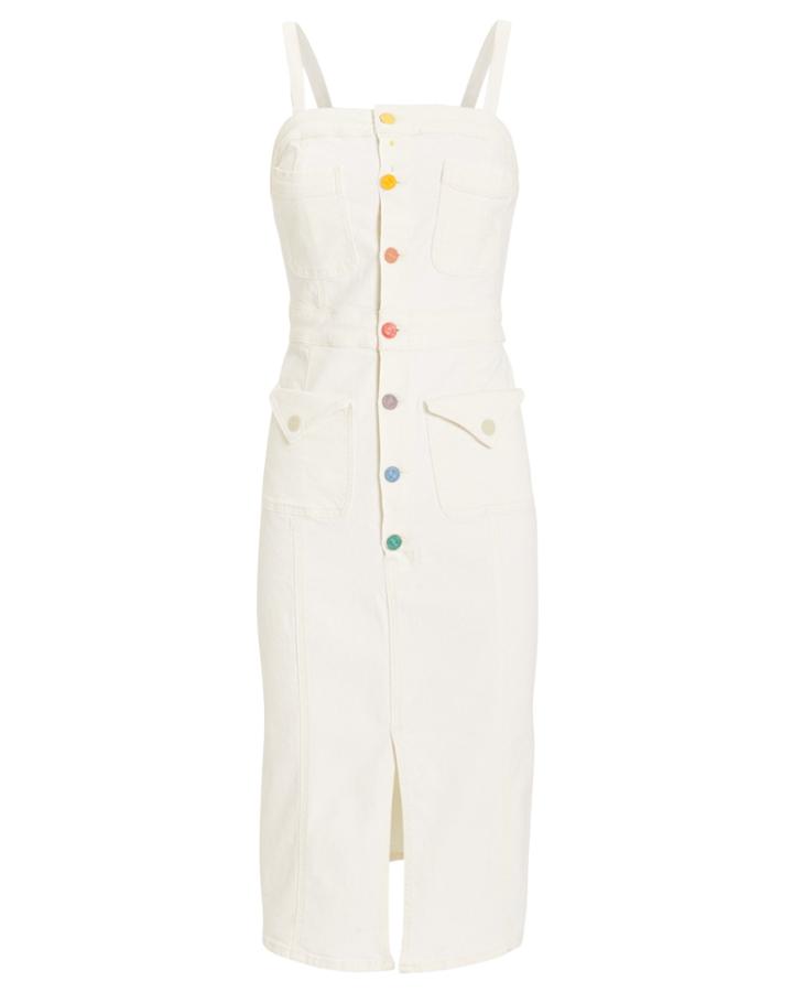 Mother To The Point Denim Dress White M