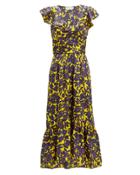 A.l.c. Valencia Dress Purple/yellow 4