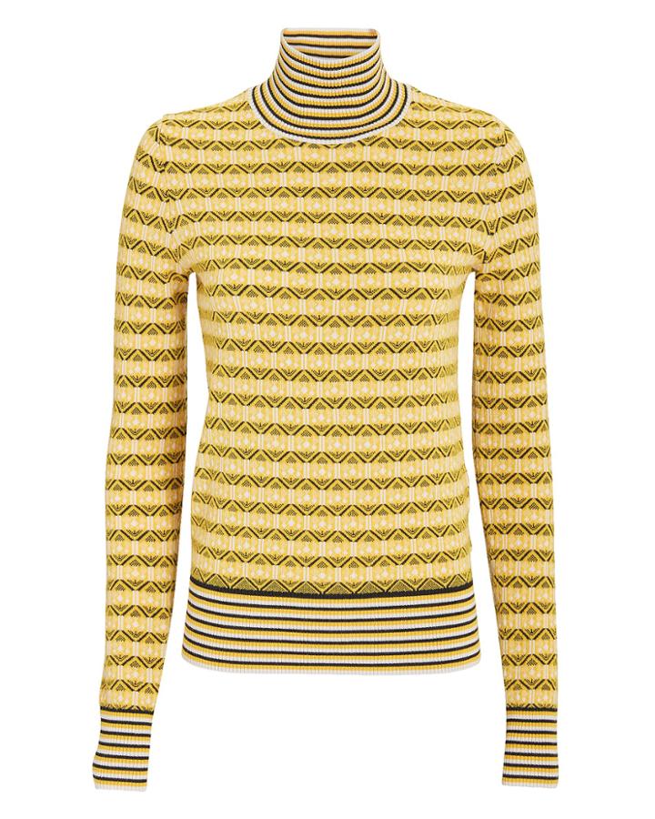Carven Femme Carven Turtleneck Sweater Yellow S