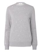 Thierry Mugler Mugler Mini Star-studded Grey Sweatshirt Grey P