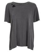 Monrow Heart Tee Black P
