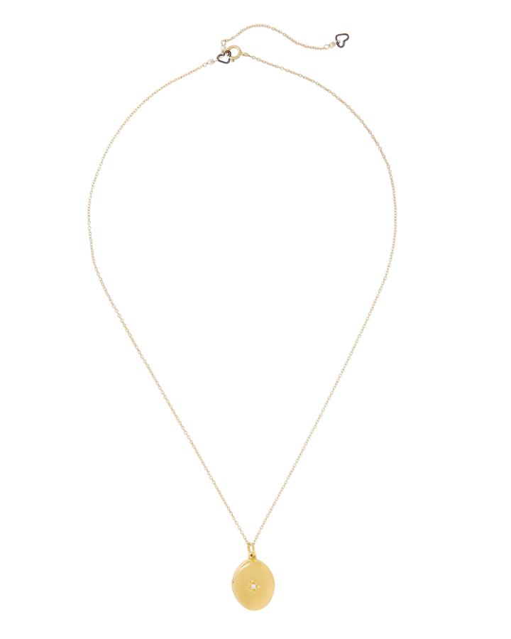 Sasha Samuel Jess Starburst Locket Gold 1size
