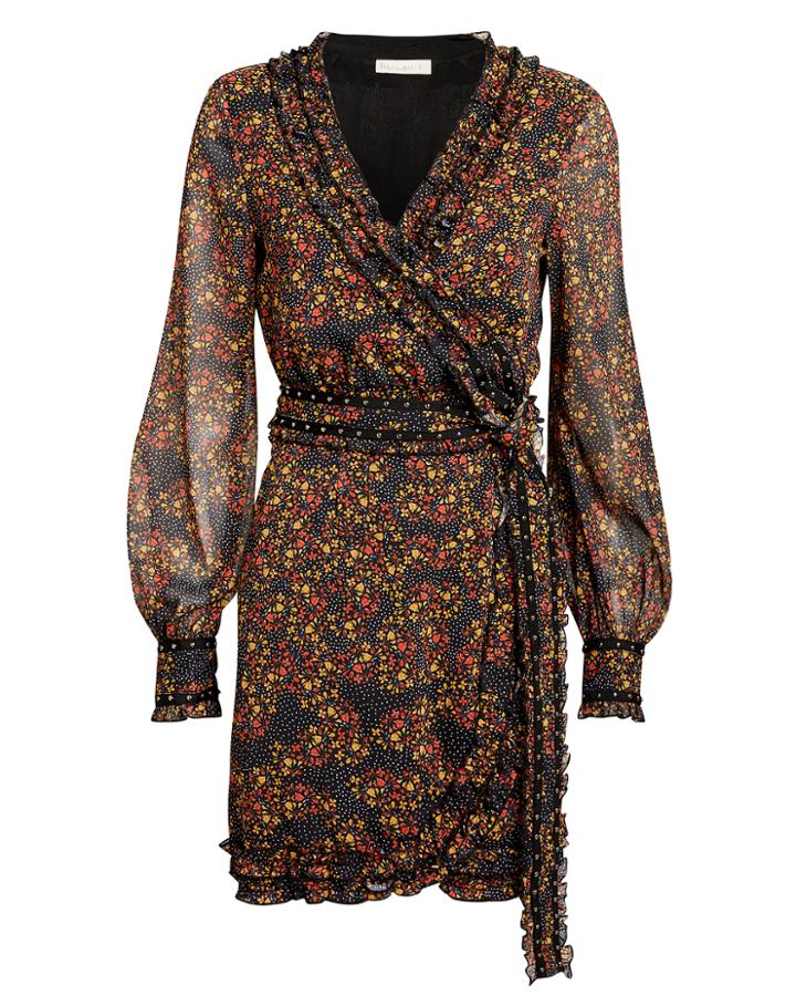 Stevie May Monarch Floral Mini Dress Black Floral L
