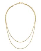 Argento Vivo Double Layer Necklace Gold 1size