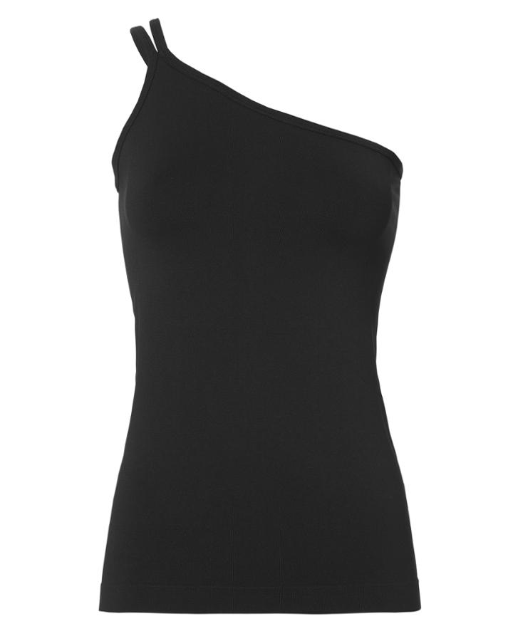 &quot;helmut Lang One Shoulder Seamless Jersey Tank&quot;