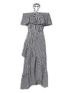 Mds Stripes Gracie Ruffle Dress