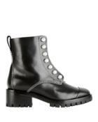 3.1 Phillip Lim Hayett Pearl Stud Combat Boots Black 38
