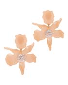 Lele Sadoughi Crystal Lily Blush Earrings