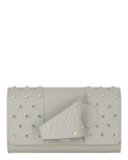 Perrin - Bags Perrin L'asymtrique Studded Handpiece Clutch Grey 1size