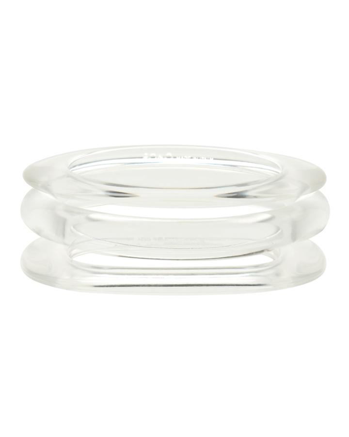 Pono Lucite Bangle Set Clear 1size