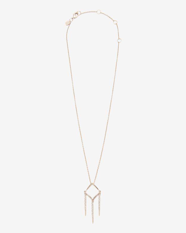 Alexis Bittar Metal Fringe Pendant Necklace