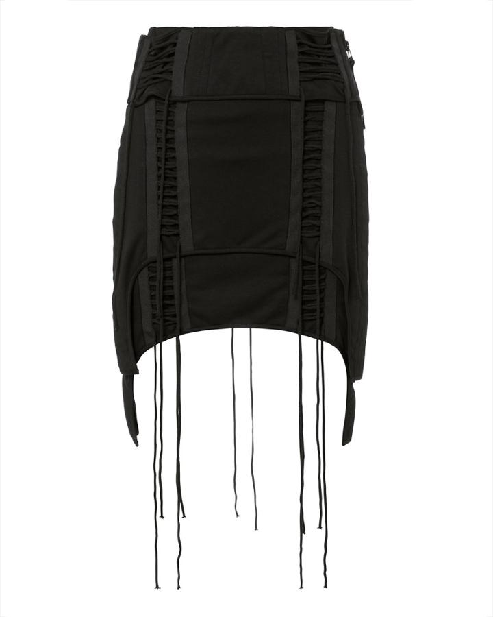 Helmut Lang Re-edition Aviator Mini Skirt Black Zero