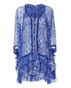 Poupette St Barths Poupette St Barth Betty Poncho Dress Blue-med 1size