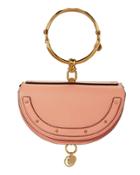 Chloe Chlo Small Nile Pink Leather Minaudiere Pink 1size