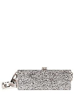Edie Parker Flavia Metallic Chain Clutch